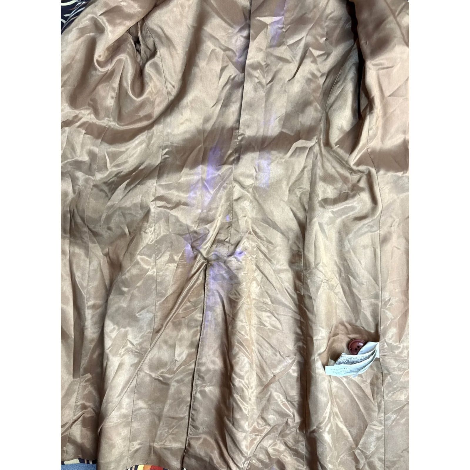Zara ZARA Basic Vintage Style 60s Brown Coat Womens M Overcoat Cotton Brown Size M / US 6-8 / IT 42-44 - 3 Thumbnail