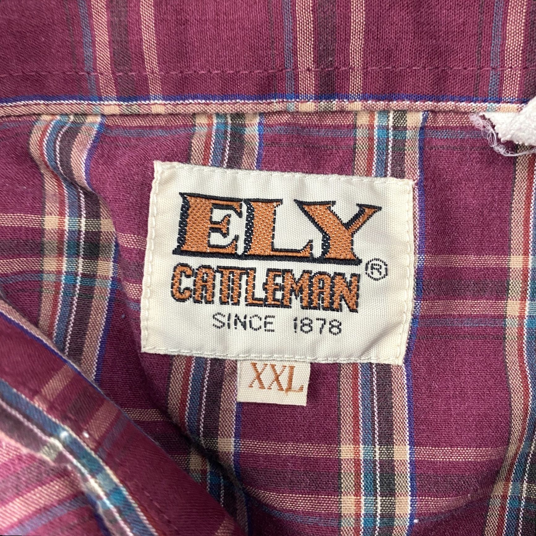 Vintage VINTAGE Ely Cattleman Shirt Mens 2XL Red Plaid Western Pearl Snap Button Up Cow Shirt Size US XXL / EU 58 / 5 - 6 Thumbnail