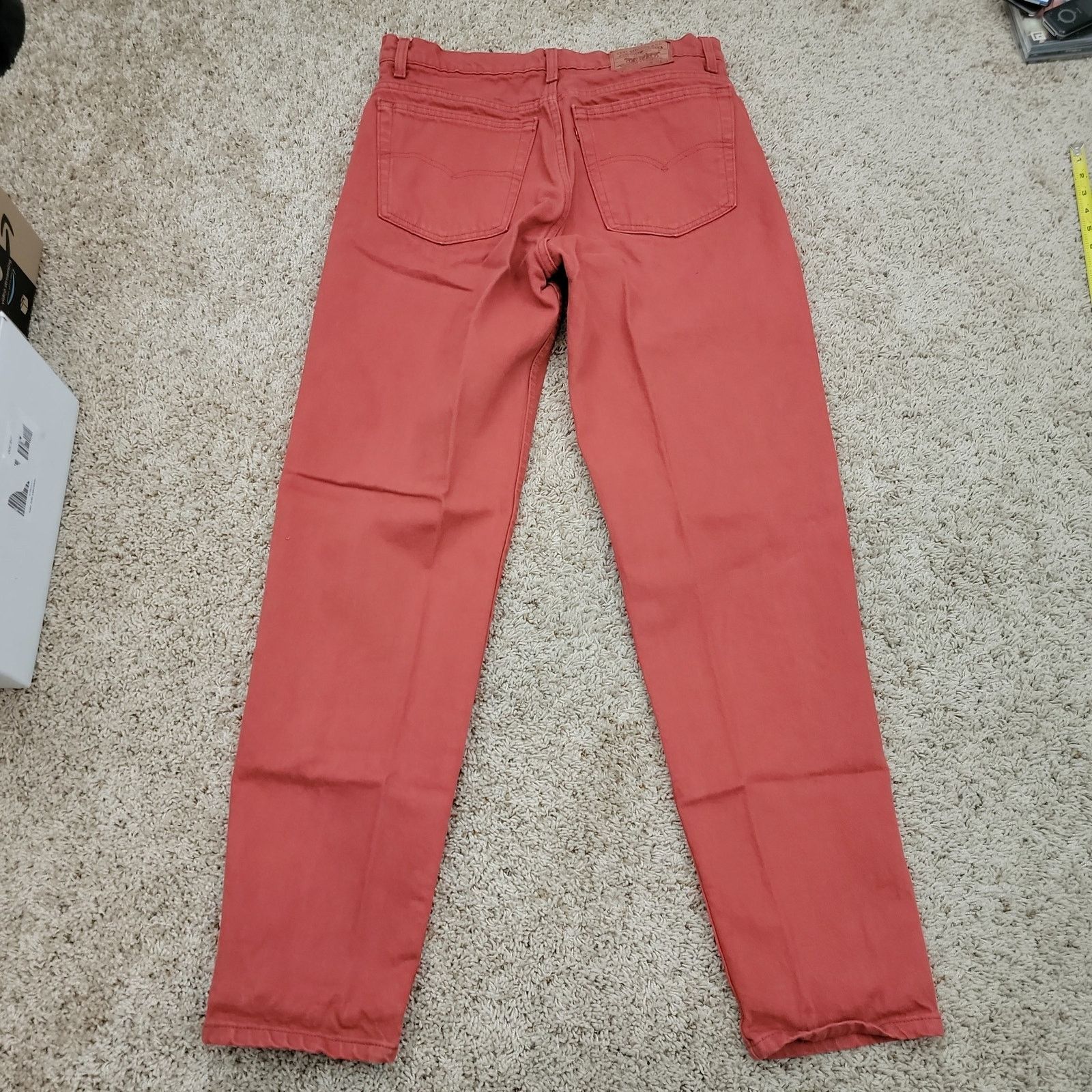 Levi's Deadstock NOS Vintage 90’s Levis 550 Jeans Red Denim 38x34 Size US 38 / EU 54 - 10 Thumbnail
