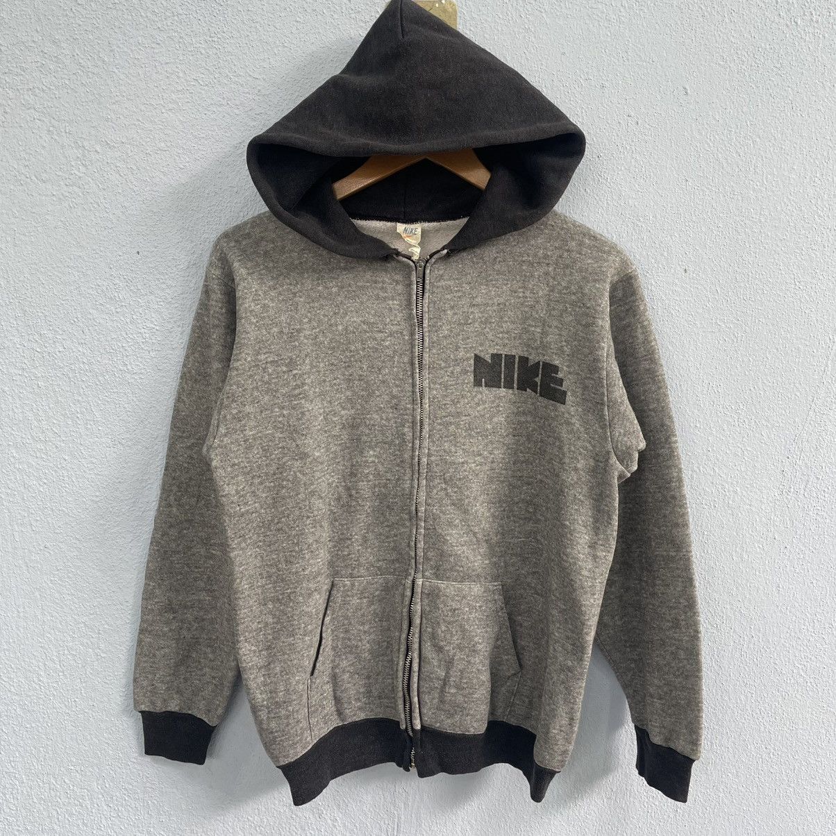 Nike Vintage 70s nike block hoodie zipper Size US M / EU 48-50 / 2 - 1 Thumbnail