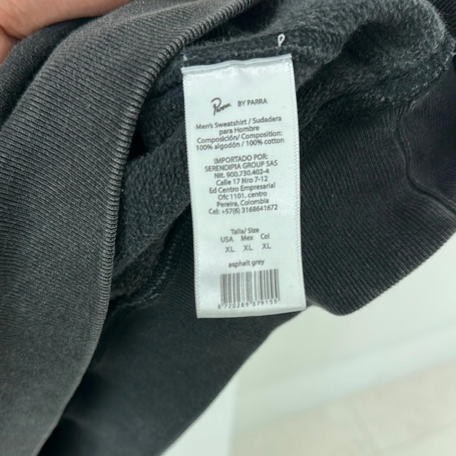 Parra Classic Grey Crewneck Sweater with Relaxed Fit Size US XL / EU 56 / 4 - 3 Thumbnail