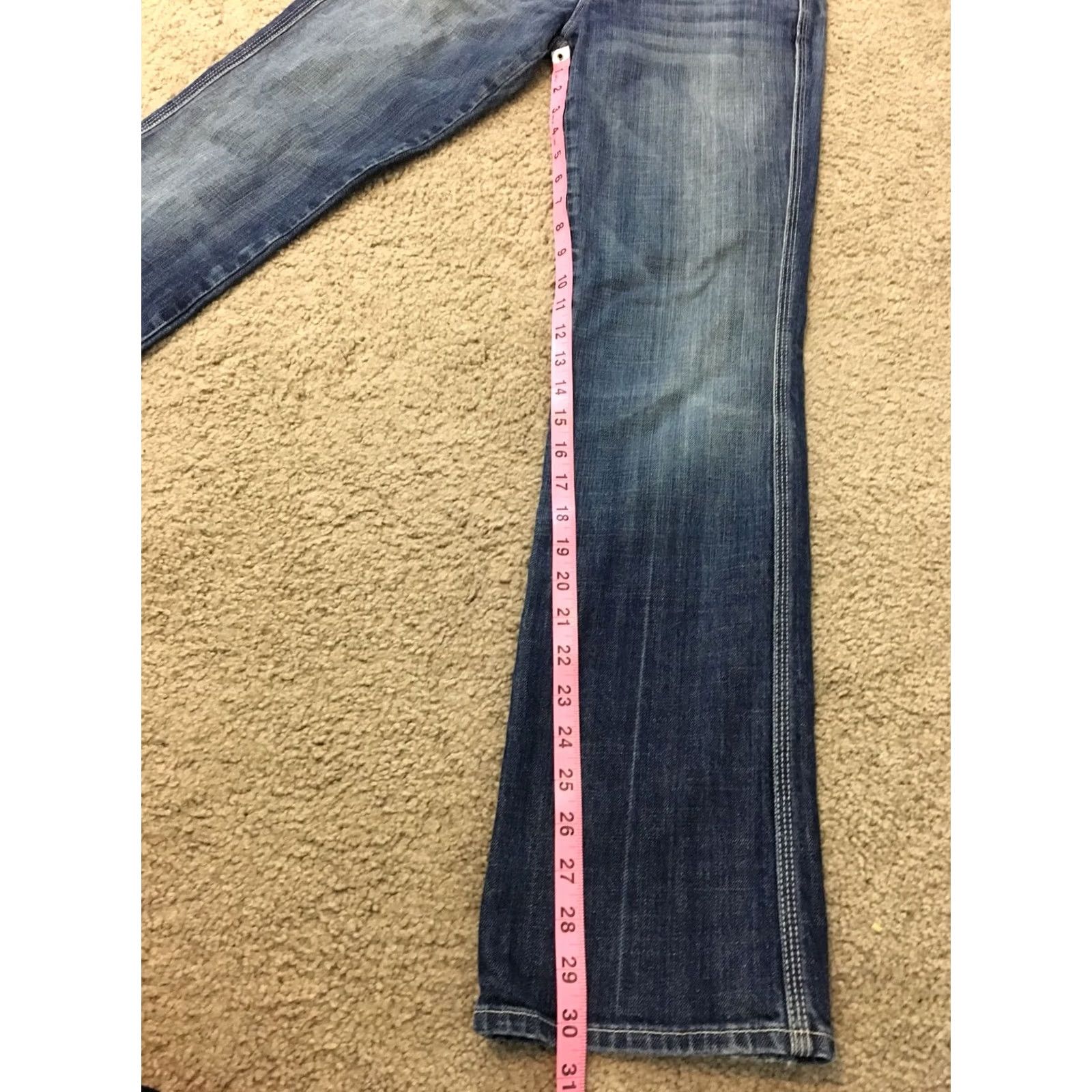 7 For All Mankind VINTAGE 7 For All Mankind 7FAM Jeans Boots Cut Colette Distressed Bootcut Medium Wash 26 Blue Women Size 26" / US 2 / IT 38 - 6 Thumbnail