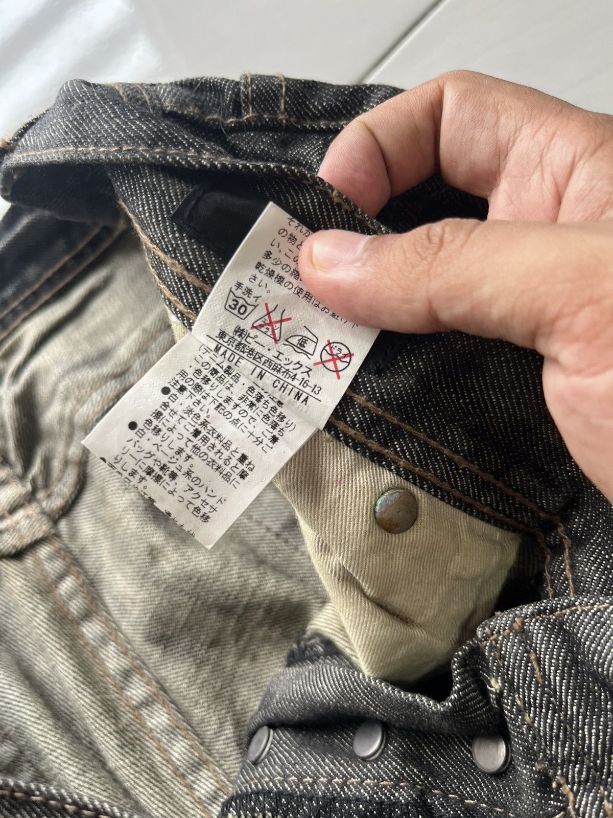 If Six Was Nine Vintage Edge Rupert Claws Punk Gothic Straight Cut Jeans Size US 32 / EU 48 - 13 Thumbnail