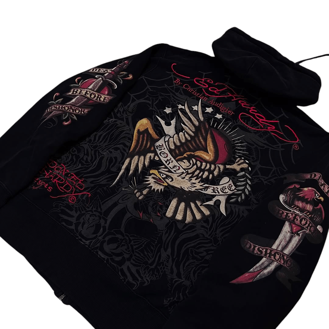 Christian Audigier × Ed Hardy Crazy 🔥 Vintage ED Hardy ' American Eagle 🦅' Zipper Jacket Size US M / EU 48-50 / 2 - 5 Thumbnail