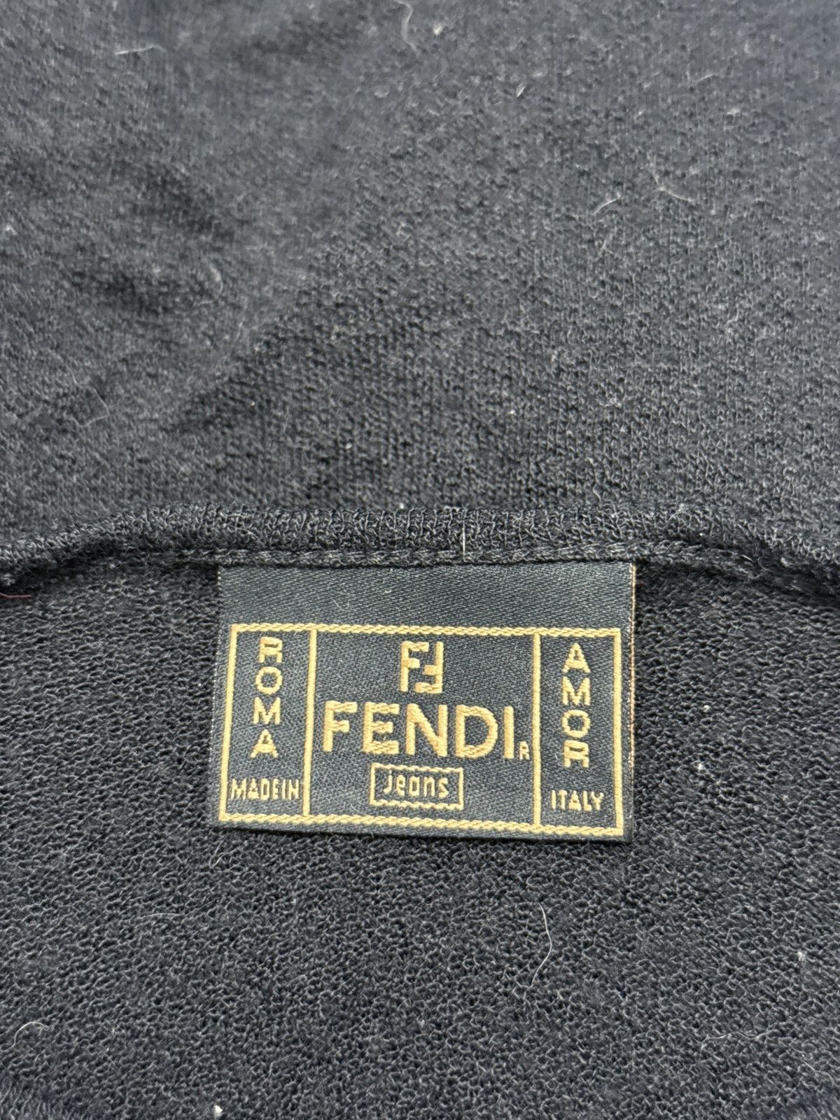 Fendi Vintage Fendi Jeans Sweater Black Size S Size S / US 4 / IT 40 - 7 Thumbnail