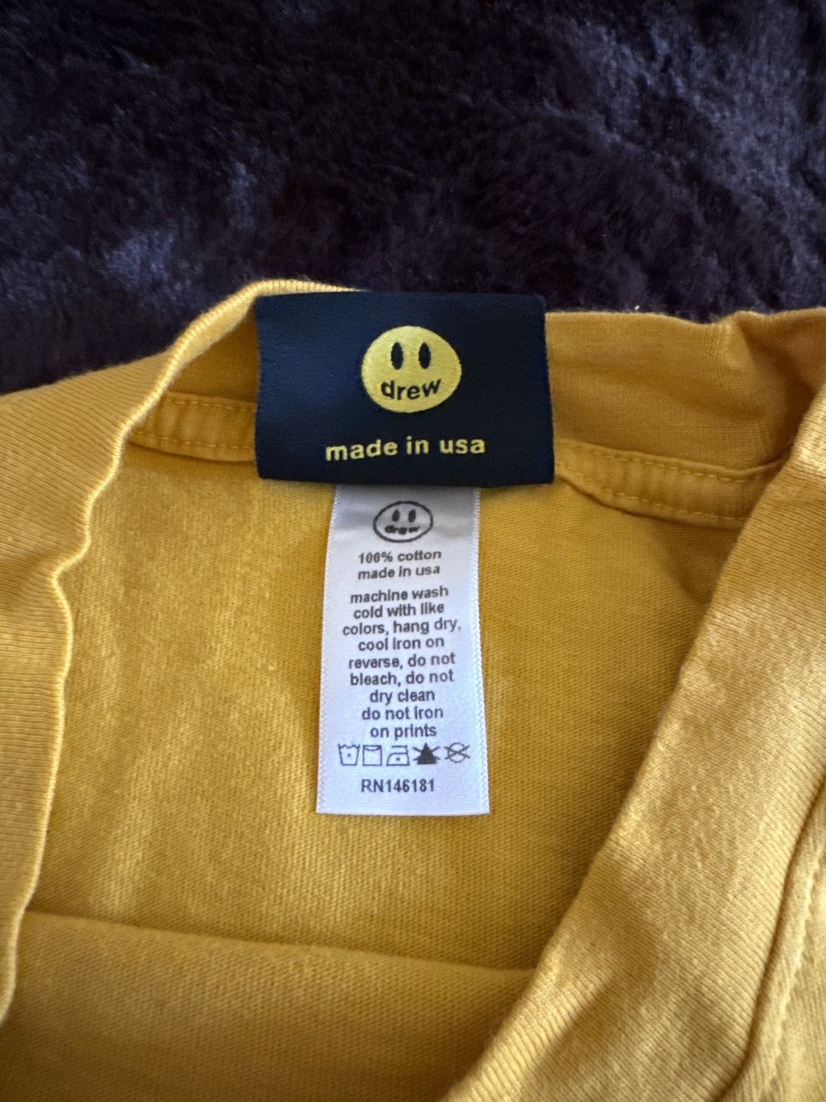 Drew House Drew House Yellow Graphic Tee Size US M / EU 48-50 / 2 - 5 Thumbnail