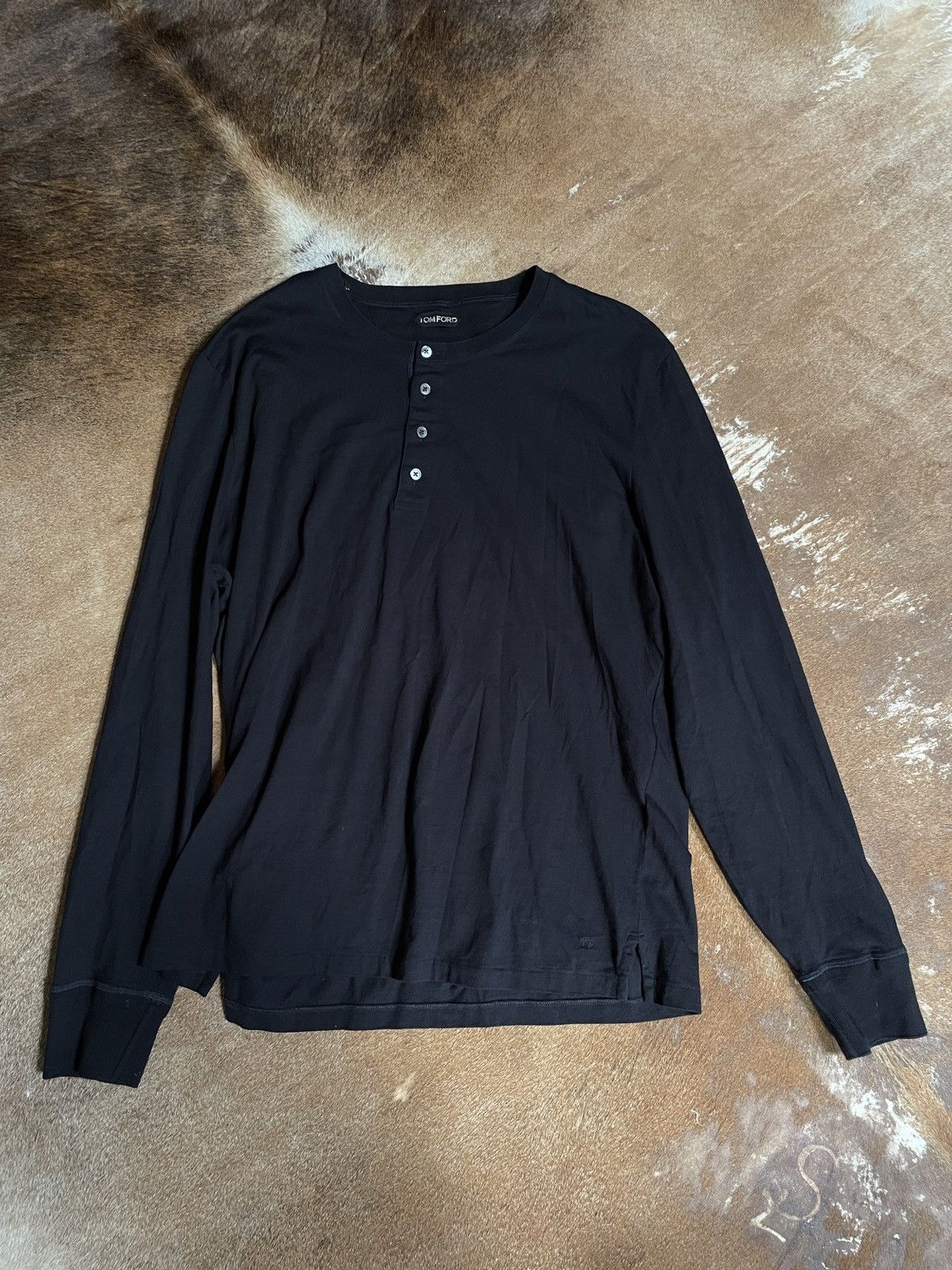 Tom Ford Tom ford Henley shirt Size US XXL / EU 58 / 5 - 1 Thumbnail