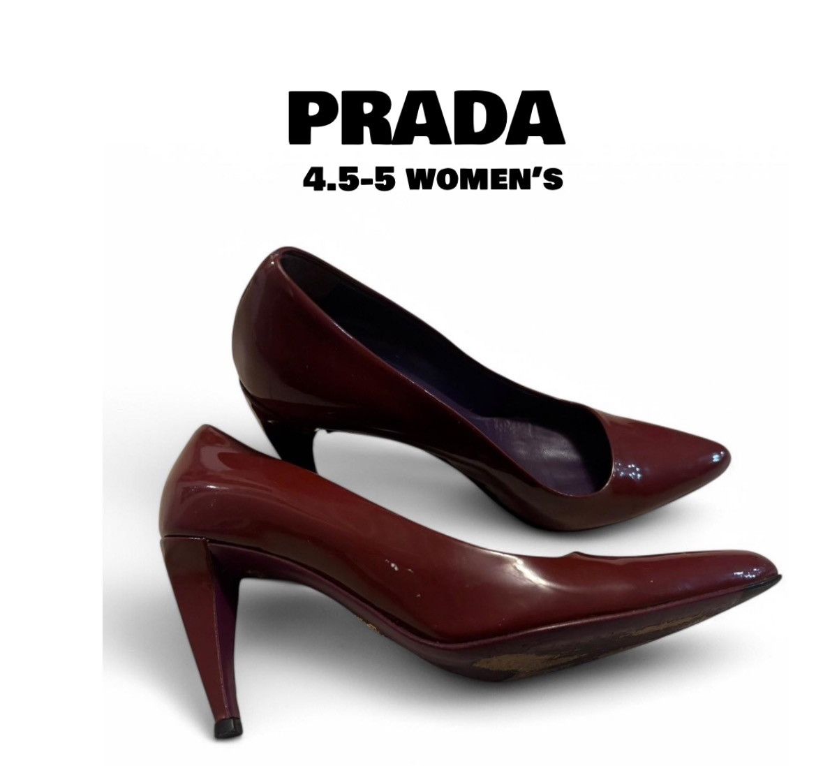 Prada × Vintage vintage red prada heels Size US 4.5 / IT 34.5 - 1 Thumbnail