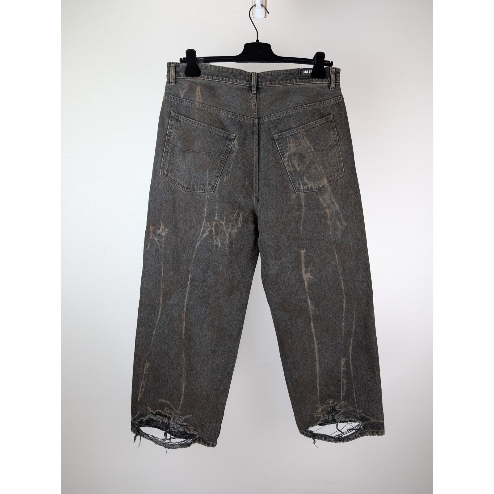 Balenciaga o1rshd1 34-36 Organic Japanese Oversized Denim Baggy Pants Size US 26 / EU 42 - 9 Thumbnail