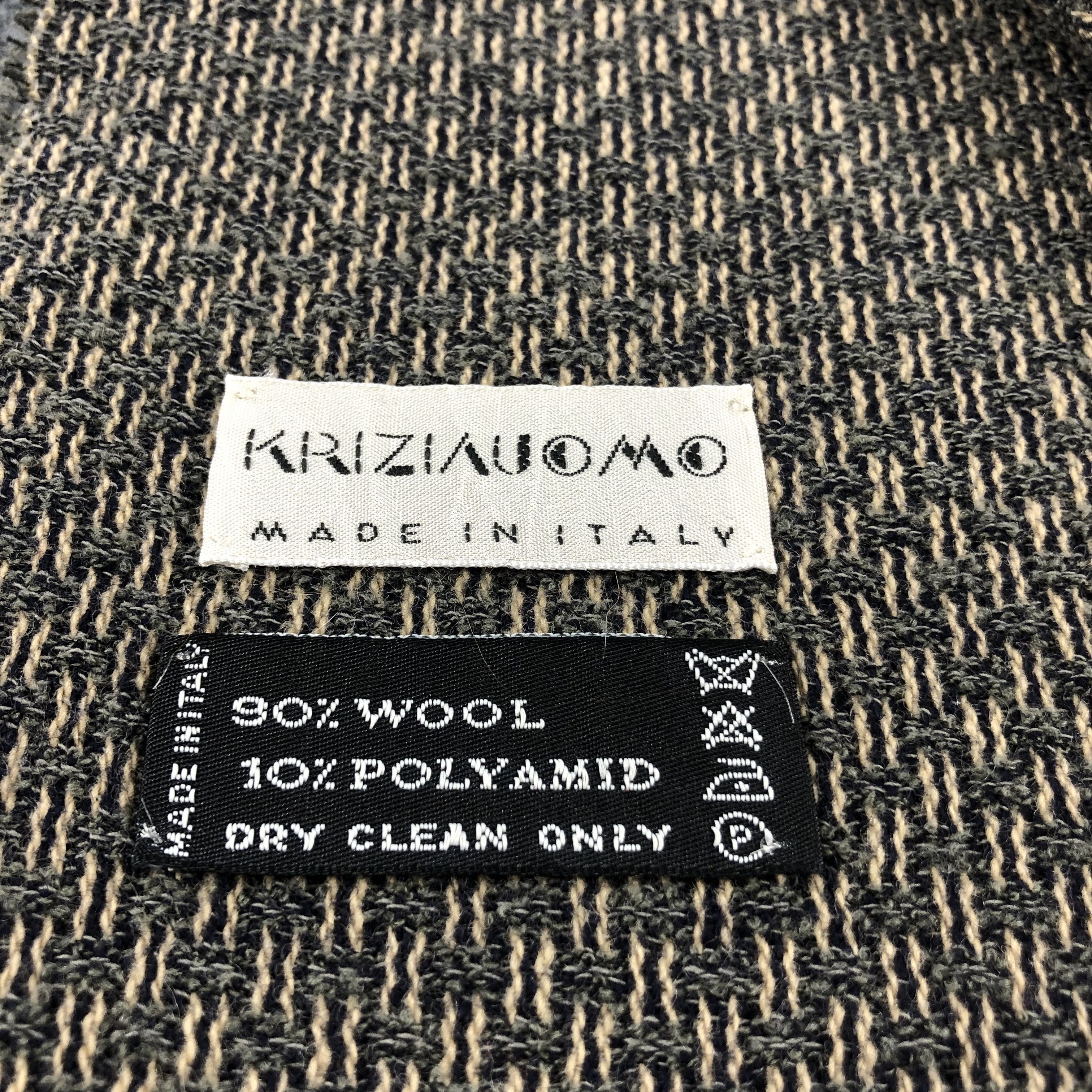 Krizia Uomo Krizia Uomo Wool Scarf Muffler V644 Size ONE SIZE - 5 Thumbnail