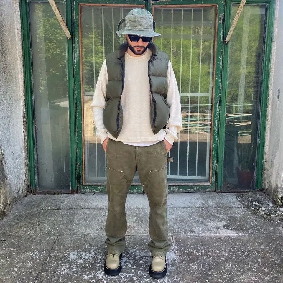 Designer × Japanese Brand × Vintage Military green zipper utility flared cargo pants Size US 32 / EU 48 - 2 Thumbnail
