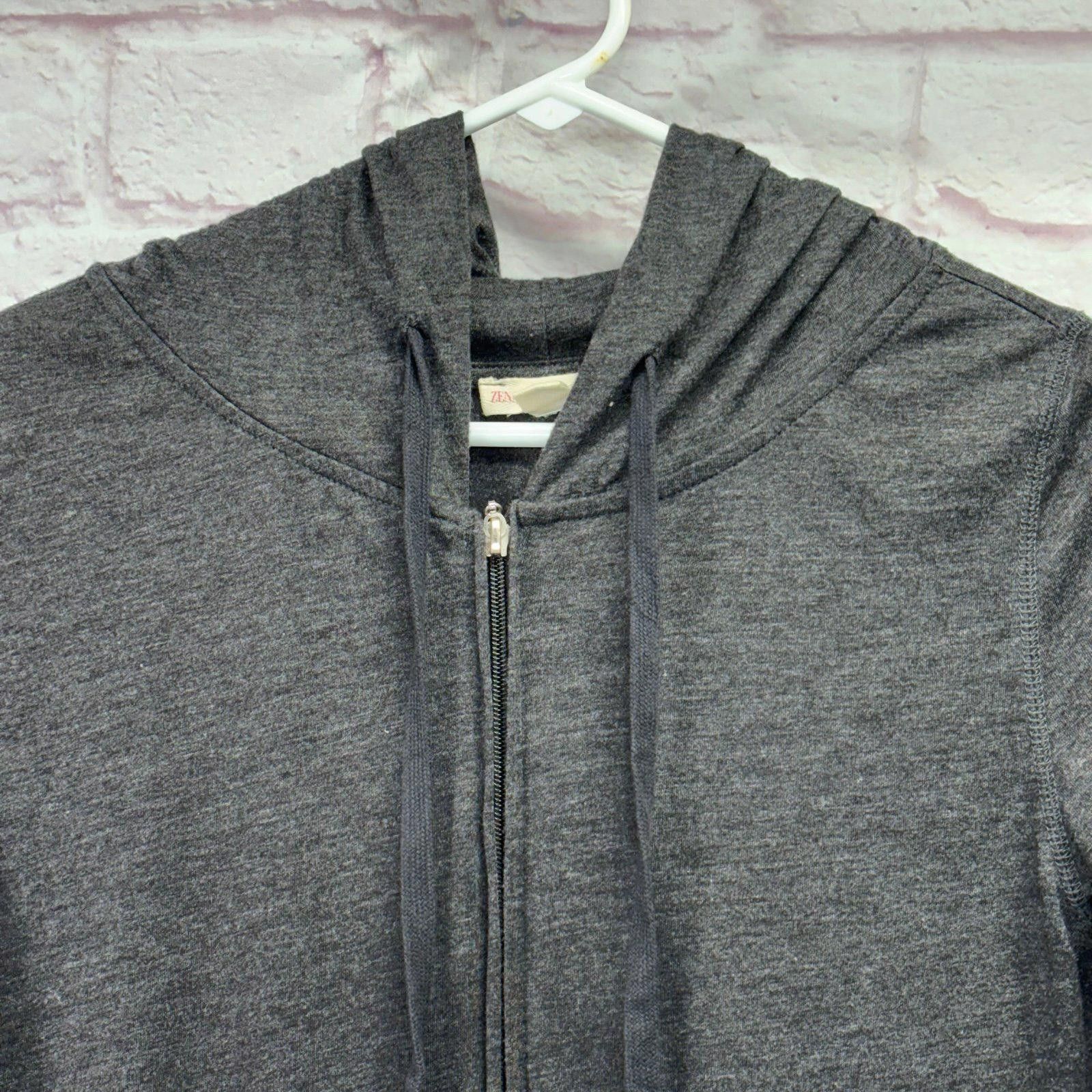 Other Zenana Outfitters Charcoal Gray Full Zip Hoodie Medium Size ONE SIZE - 2 Thumbnail
