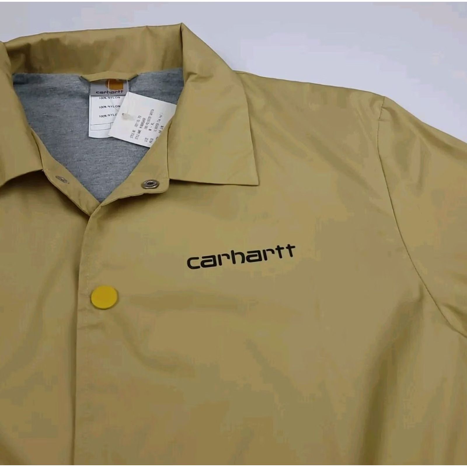 Carhartt VINTAGE Carhartt Lined Windbreaker Jacket Men L Gold Very Rare Sample NWT Coach Zip Front Size US L / EU 52-54 / 3 - 5 Thumbnail