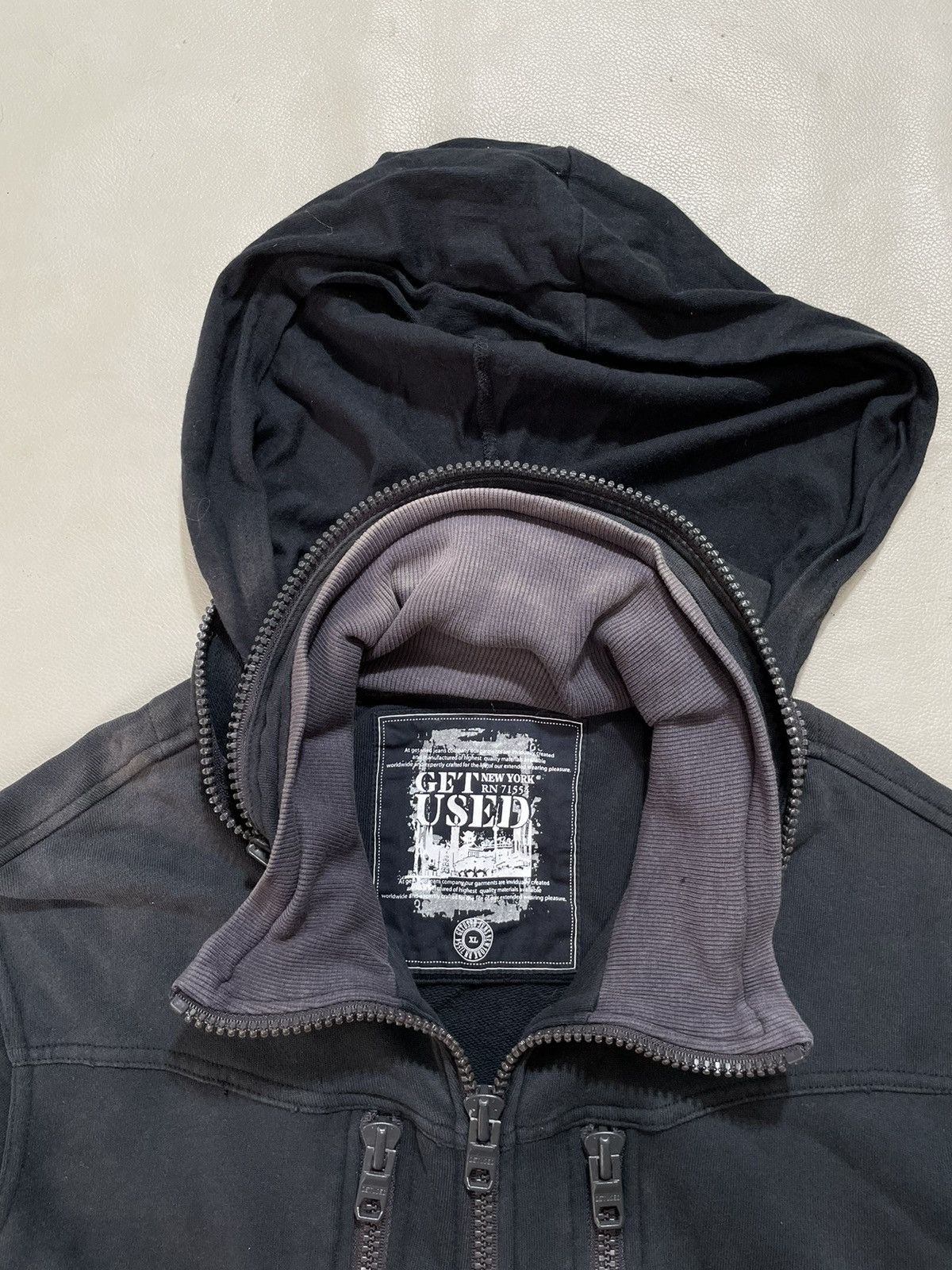 GOA Get used Multi Zipper bono Jacket ifsix punk gothic style Size US XL / EU 56 / 4 - 4 Thumbnail