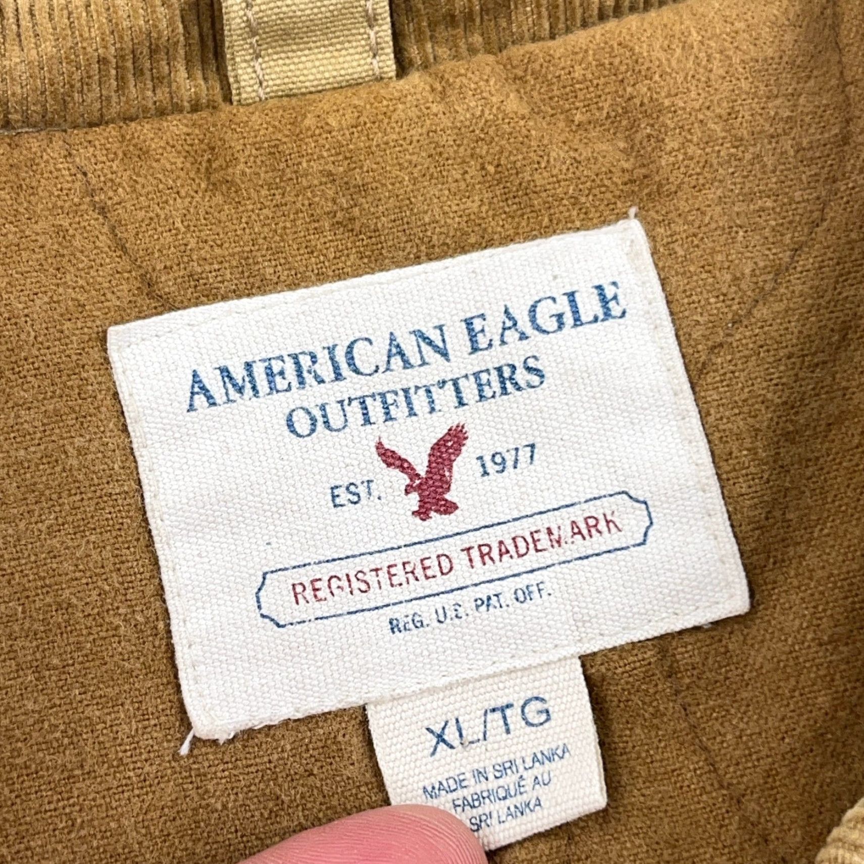 American Eagle Outfitters VINTAGE American Eagle Outfitters Bomber Jacket Men XL Brown Canvas Corduroy 80s Grunge Size US XL / EU 56 / 4 - 4 Thumbnail