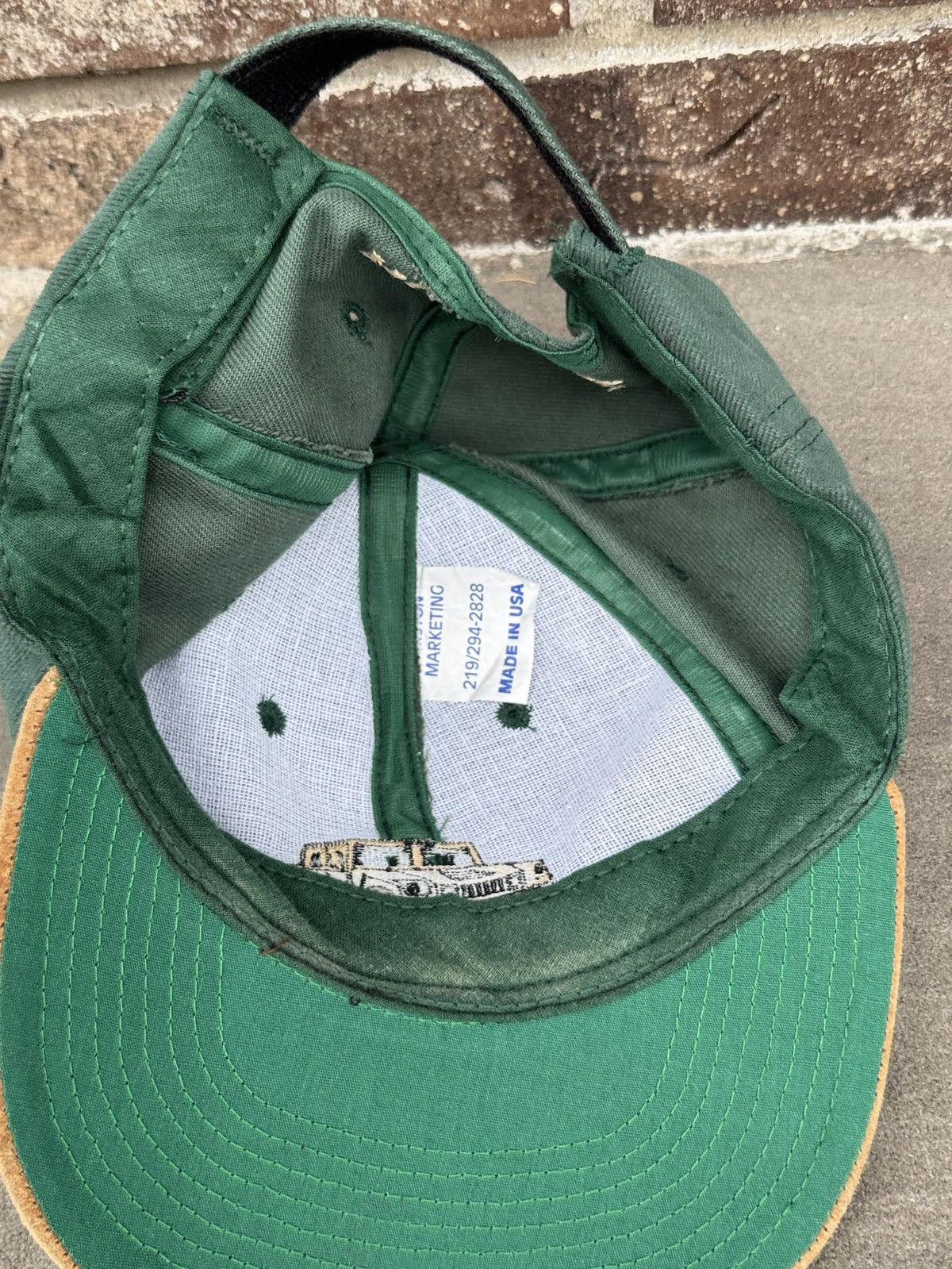 Vintage Vintage Hummer Green / Tan Hat Size ONE SIZE - 2 Thumbnail