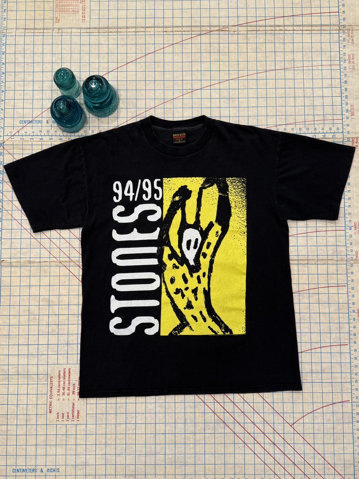 The Rolling Stones Vintage 94/95 The Rolling Stones World Tour Tee Brockum XL Size US XL / EU 56 / 4 - 2 Thumbnail