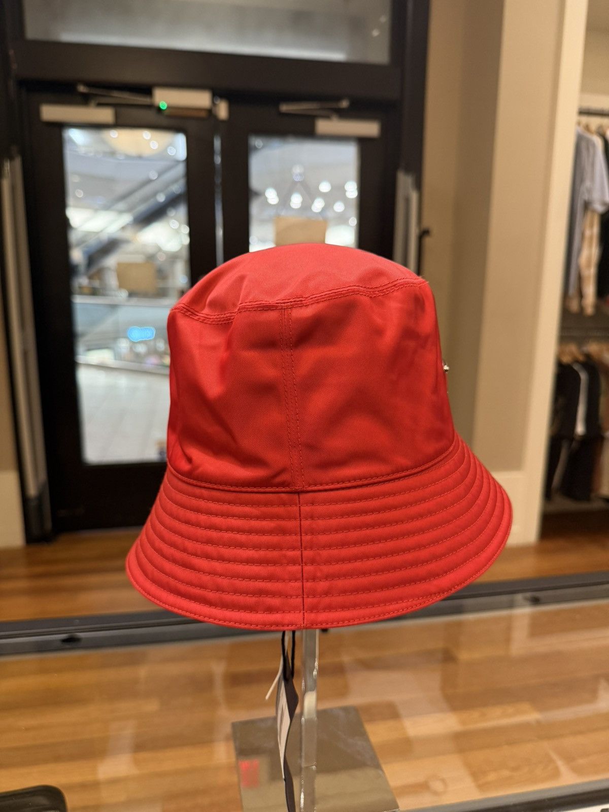 Prada Prada Nylon Bucket Hat - Red Size ONE SIZE - 2 Thumbnail