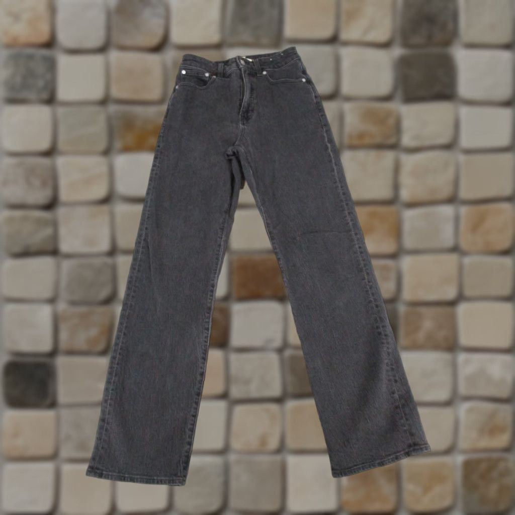 Madewell Madewell Jeans Womens 25 Curvy 90s Straight Gray Denim Size 42" / US 20 - 1 Thumbnail