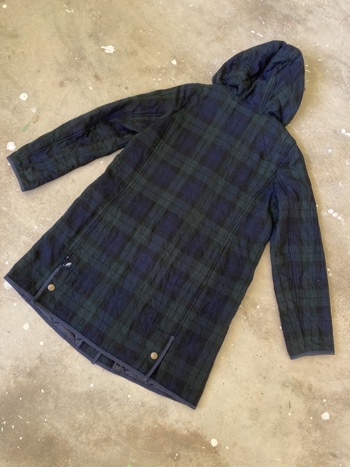 Mackintosh Mackintosh Philosophy Blackwatch Quilted Hood Wool Coat Size S / US 4 / IT 40 - 12 Thumbnail