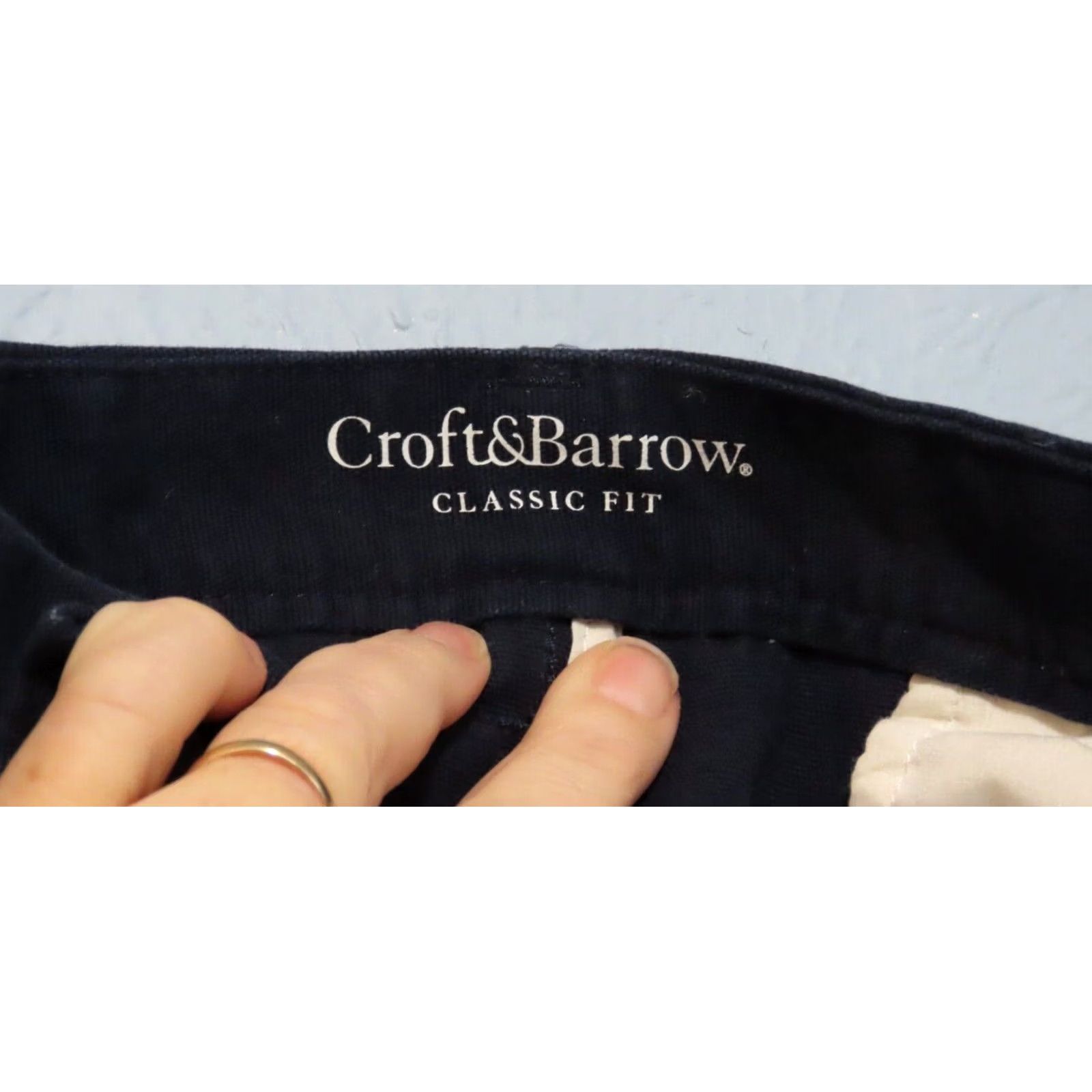 Croft & Barrow Croft & Barrow Cargo Pants Classic Fit 42x30 Black Mens Size US 42 / EU 58 - 3 Thumbnail