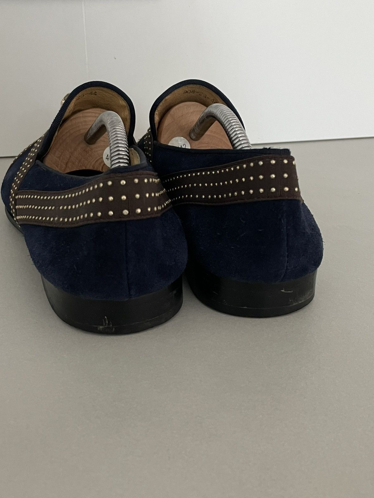 Versace Versace Medusa Suede Leather Men Loafers Blue RARE Size US 10.5 / EU 43-44 - 4 Thumbnail