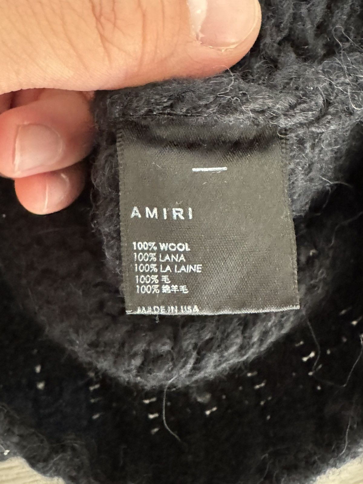 Amiri AMIRI Black chunky zip-up hoodie Size US M / EU 48-50 / 2 - 4 Thumbnail