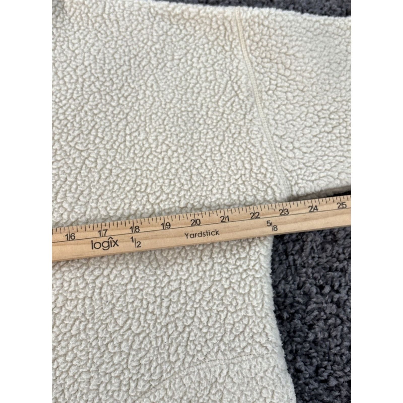 J.Crew J. Crew Nordic Sherpa Fleece Half Zip Pullover Mens M Ivory Deep Pile Jacket Size US M / EU 48-50 / 2 - 3 Thumbnail