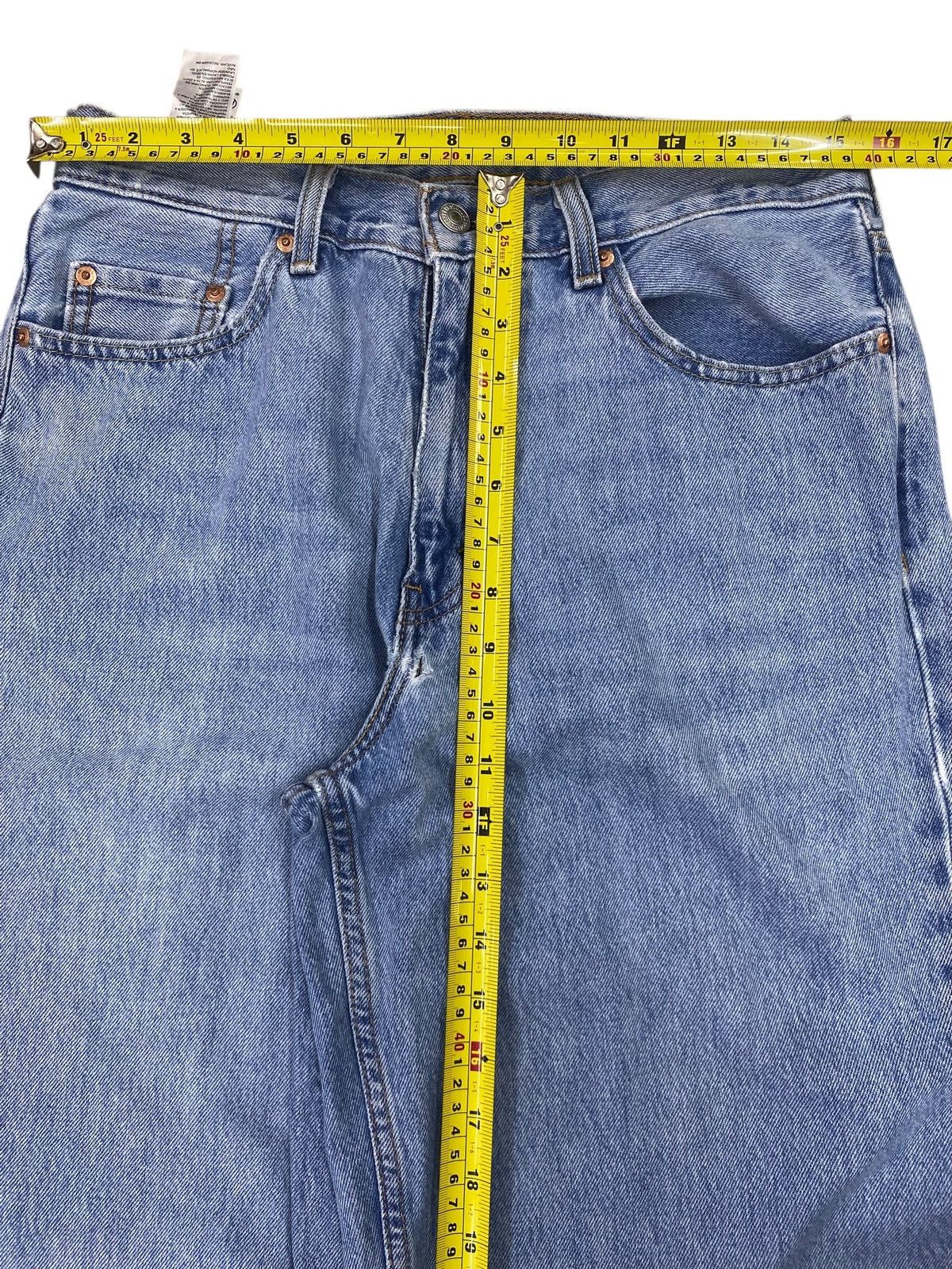 Levi's Levi’s Acid Wash Whiskered Style Straight Leg Jeans Size US 31 - 6 Thumbnail