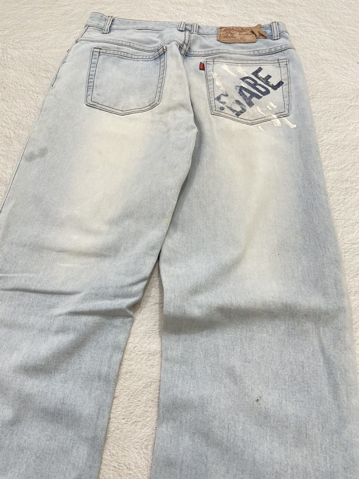 Japanese Brand 2000s Blue Jeans Distressed Fading Denim Y2K Size US 29 - 6 Thumbnail