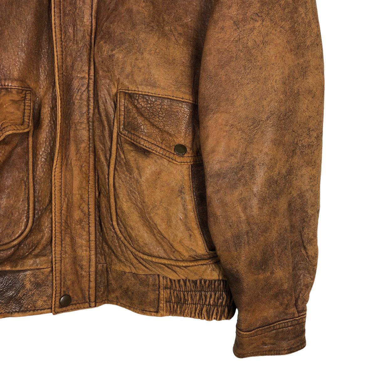 Vintage 🔥VINTAGE LEATHER FLIGHT JACKET USA STYLEWEAR LEATHER Size US L / EU 52-54 / 3 - 6 Thumbnail