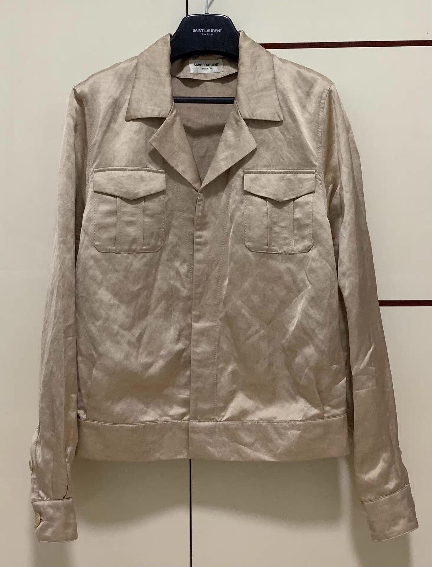 Saint Laurent Paris Pink Lightweight Jacket with Pockets - Size M Size US M / EU 48-50 / 2 - 1 Thumbnail