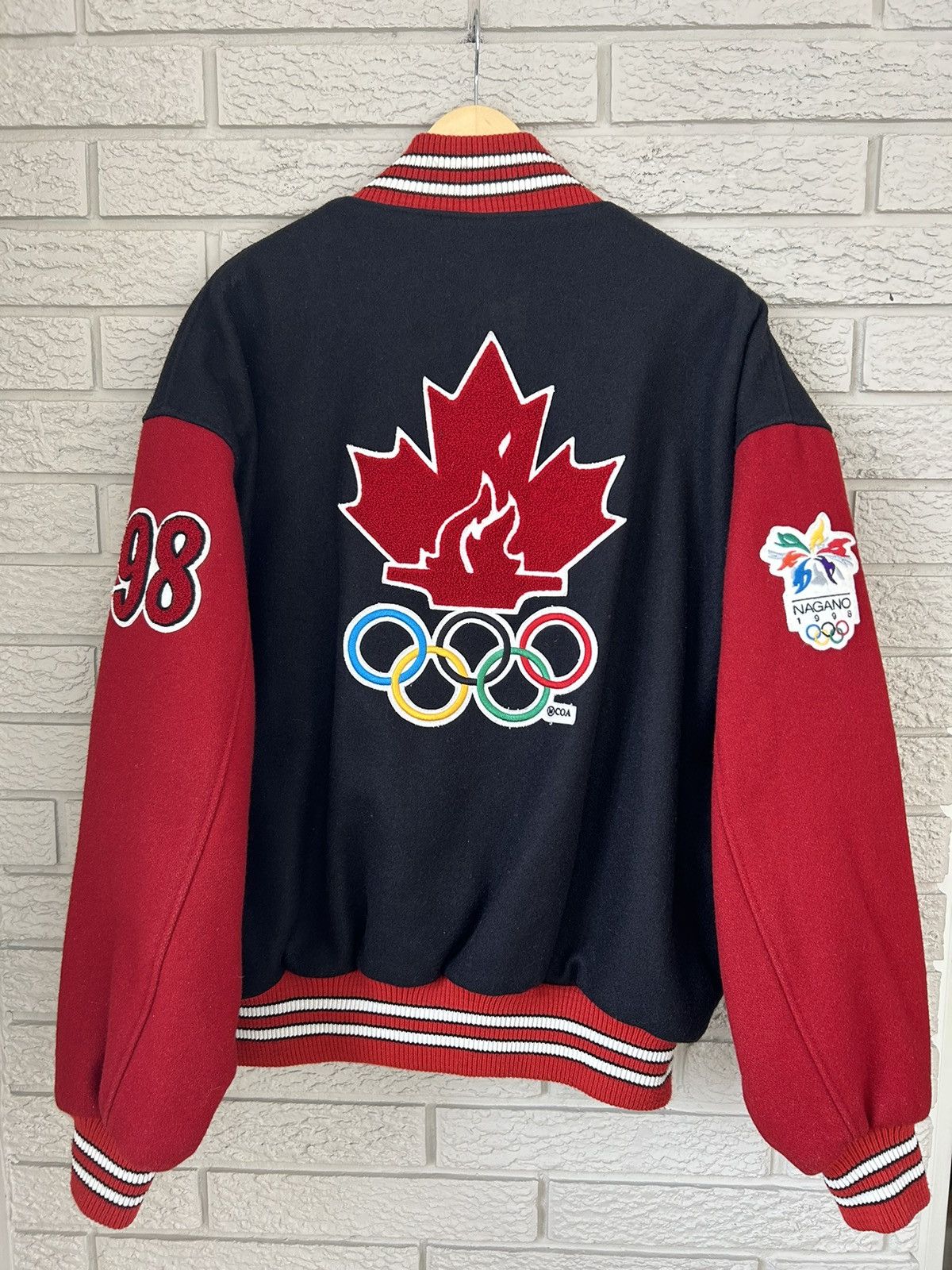 Roots Vintage Roots Team Canada 1998 Nagano Olympic Varsity Jacket Size US XL / EU 56 / 4 - 8 Thumbnail