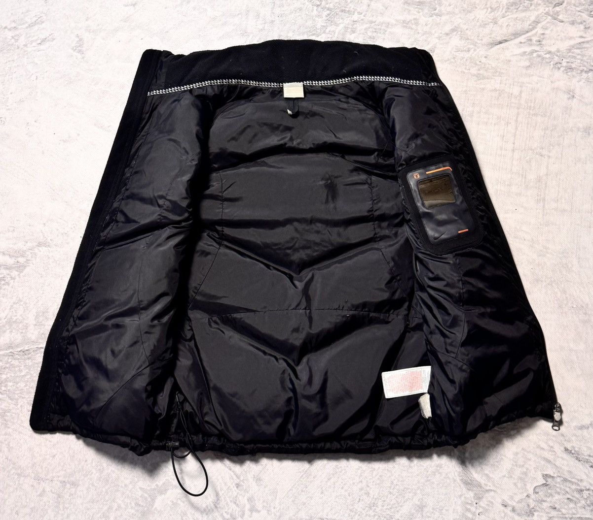Nike × Vintage 00s Nike Vintage Drill Oversize Down Mini Swoosh Vest Y2K Size US S / EU 44-46 / 1 - 5 Thumbnail