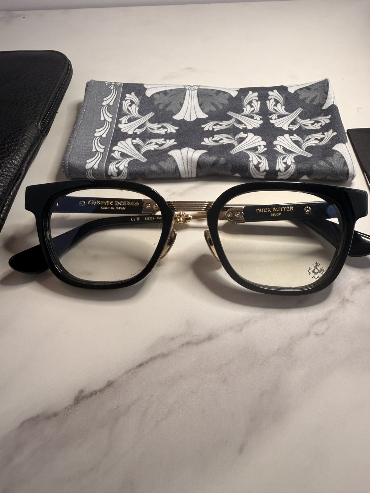 Chrome Hearts Duckbutter Glasses 18K Gold Plated