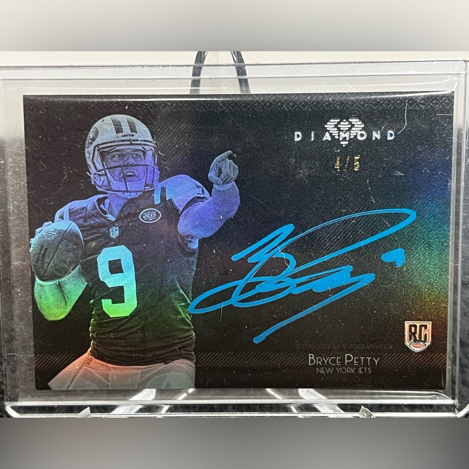 NFL 2015 Topps Diamond Auto /5 Bryce Petty #BP-4 Rookie Auto RC Size ONE SIZE - 1 Thumbnail