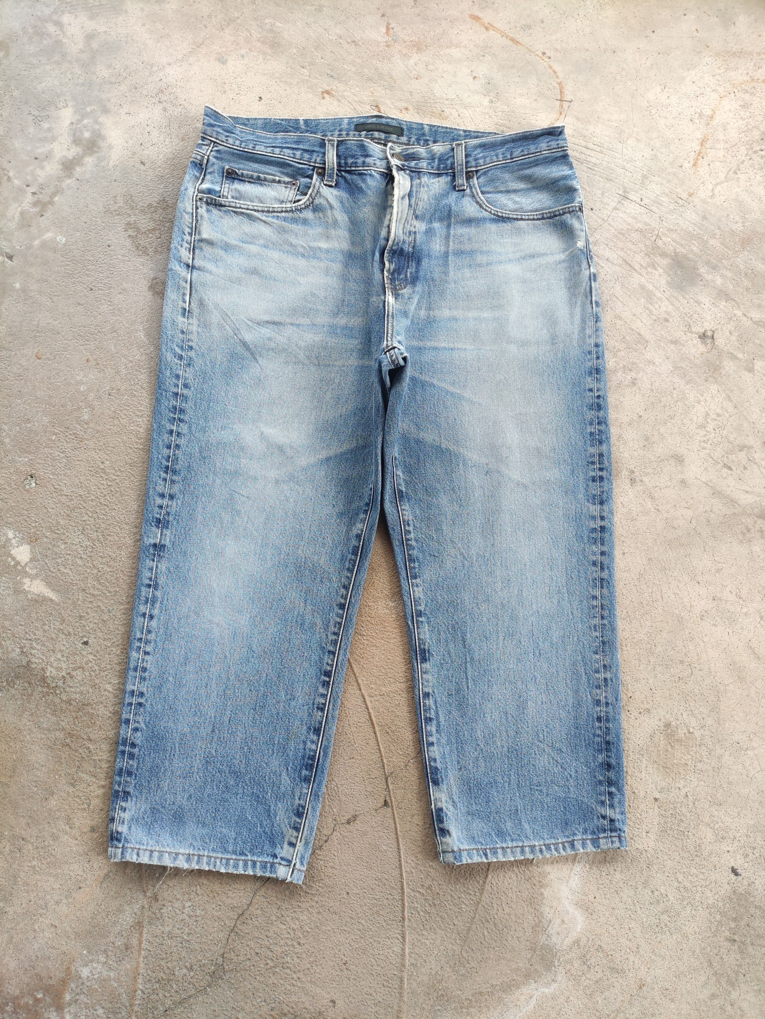 Japanese Brand Vintage Japanese Baggy Jean Faded Pants Size US 38 / EU 54 - 1 Thumbnail