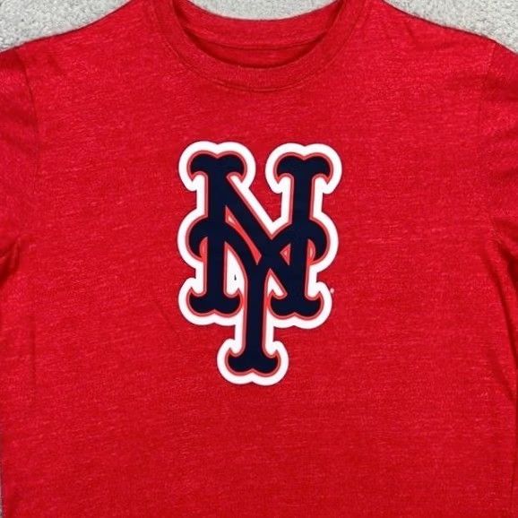 New Era New Era New York Mets Mens Baseball T-Shirt Large Red Crewneck Short Sleeve Tee Size US L / EU 52-54 / 3 - 2 Thumbnail