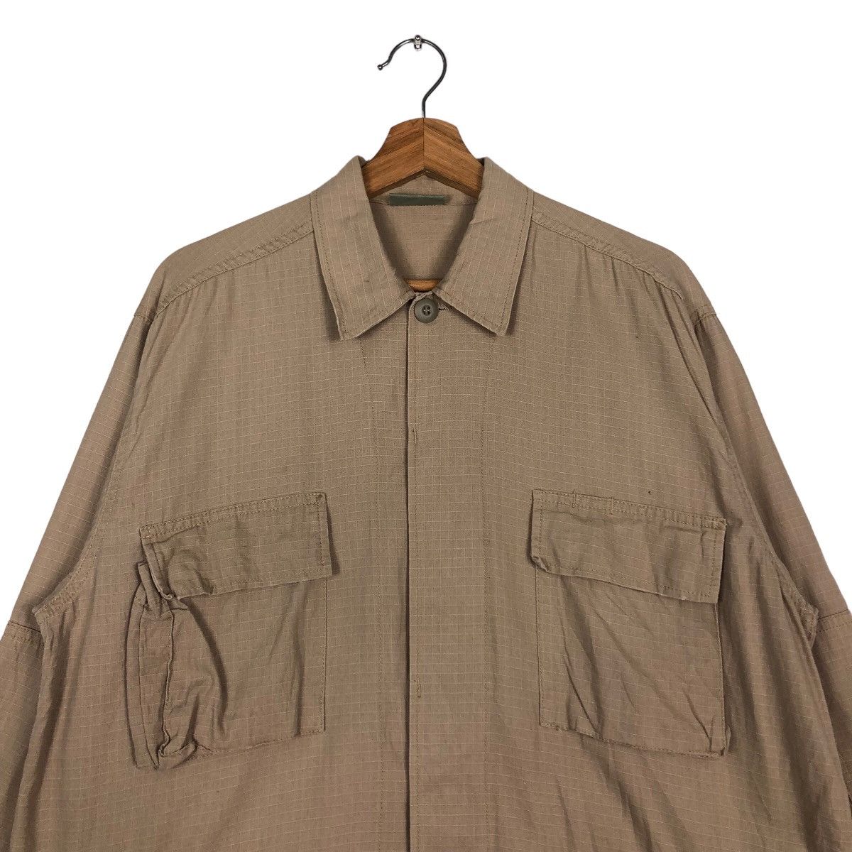 Japanese Brand Vintage Chore Cargo Jacket Multi Pocket Military Collection Size US M / EU 48-50 / 2 - 3 Thumbnail