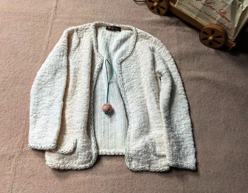 Loro Piana LORO PIANA Handmade cashmere coat with beads Size S / US 4 / IT 40 - 2 Thumbnail