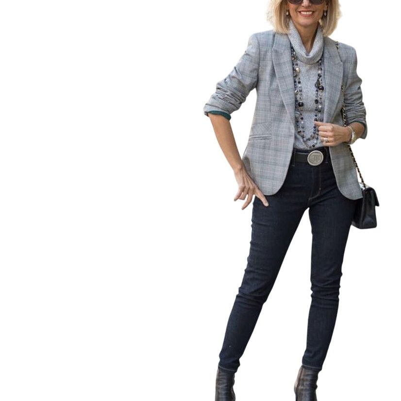 Lauren Ralph Lauren × Vintage Lauren Ralph Lauren Glen Plaid Blazer Jacket 10 Wool blend Size L / US 10 / IT 46 - 15 Thumbnail