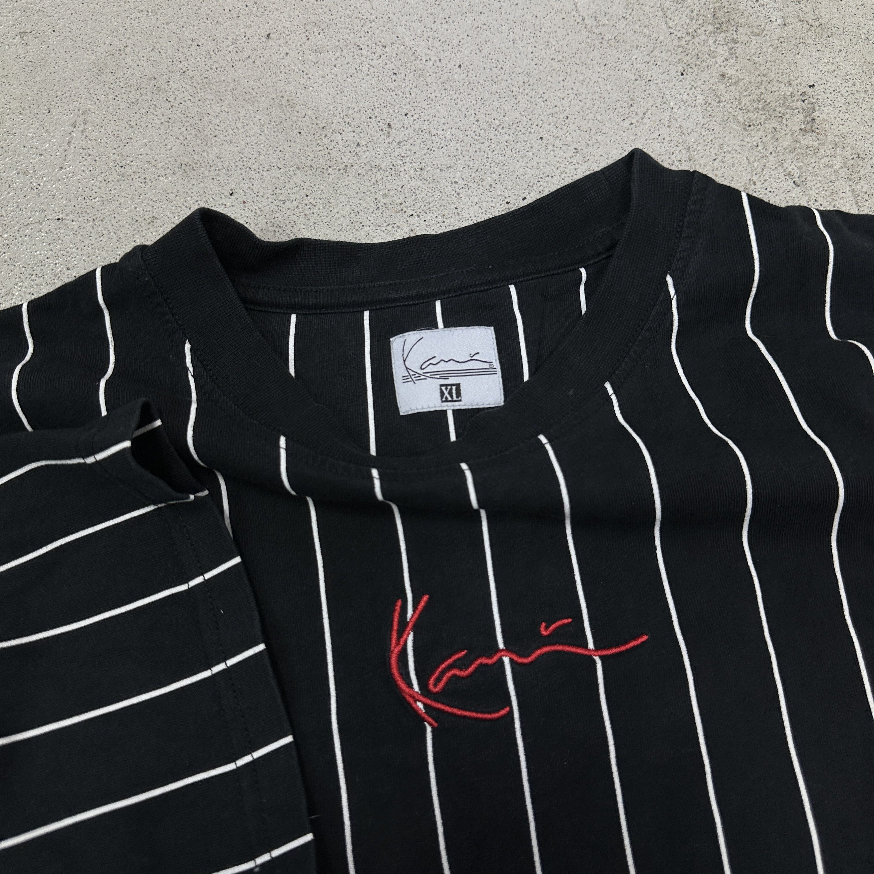 Karl Kani Vintage Streetwear Striped Oversize Karl Kani T-shirt 00s Size US XL / EU 56 / 4 - 3 Thumbnail