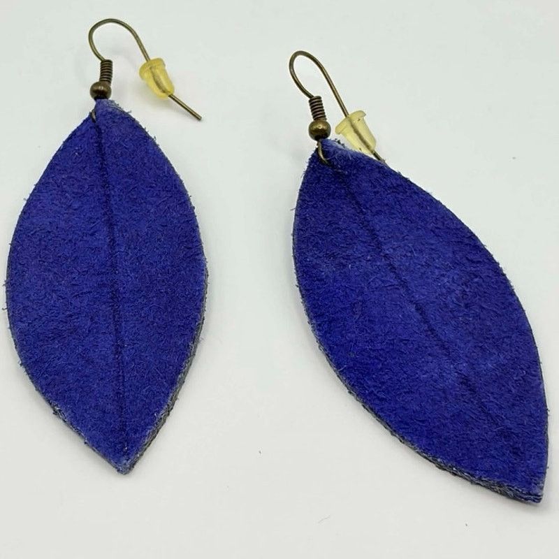 Other Blue Leaf Earrings Size ONE SIZE - 3 Thumbnail