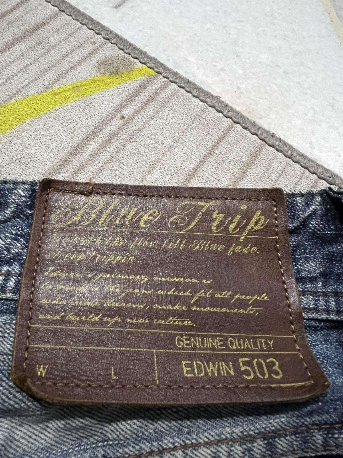 Edwin × If Six Was Nine × Seditionaries VINTAGE EDWIN 503 BLUE TRIP NICE FADED JEANS Size US 29 - 13 Thumbnail