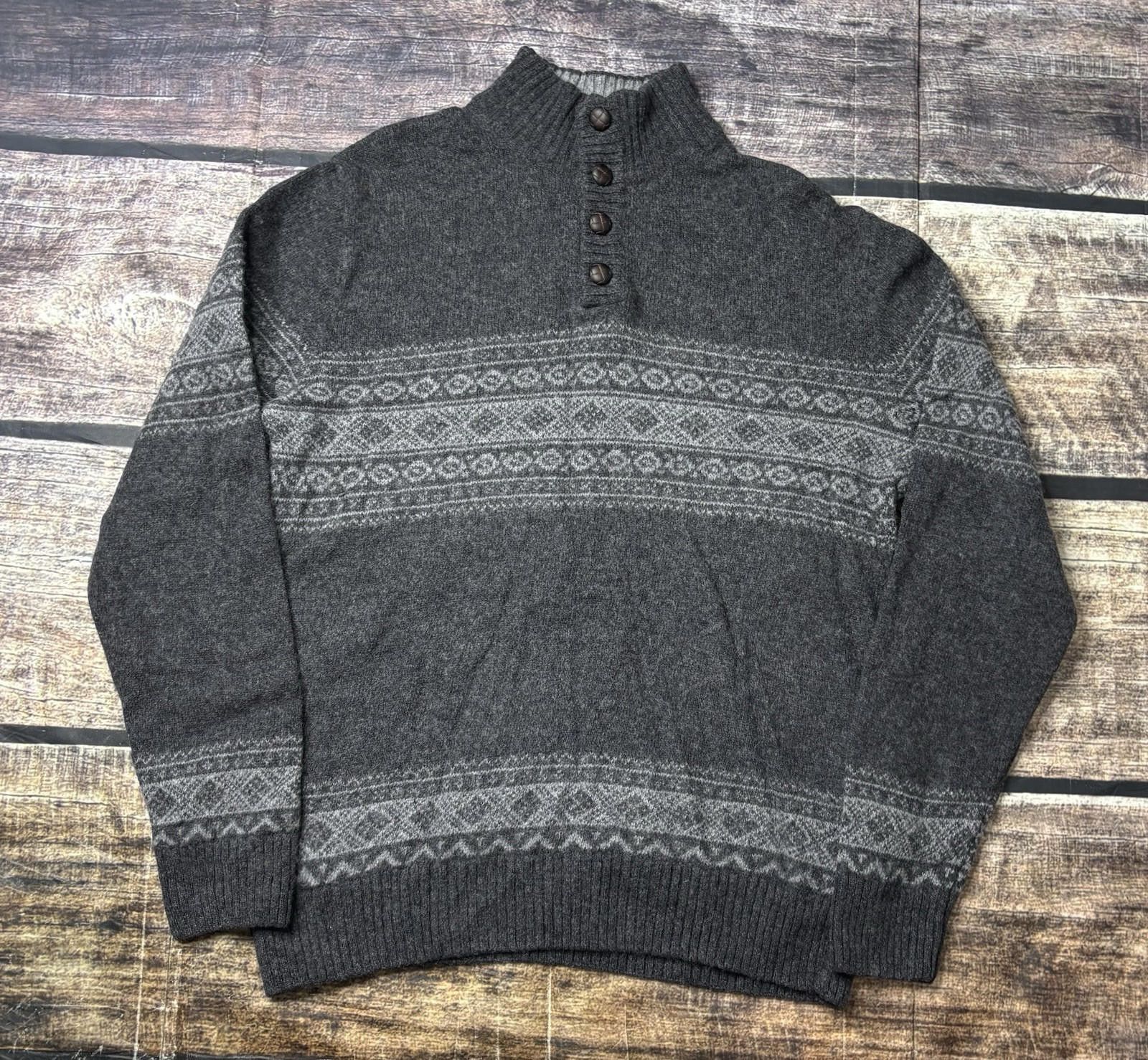 Daniele Blasi Daniele Blasi Sweater Men's Large Wool Blend Nordic Italy Size US L / EU 52-54 / 3 - 1 Thumbnail
