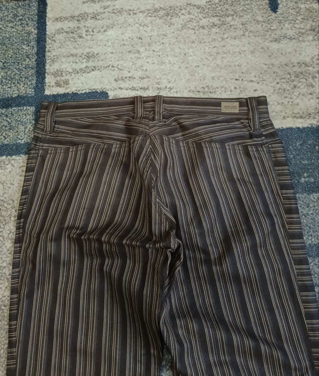 Nicole Club SiCK FLARE ZIPPER NICOLE STRIPE DENIM PANTS Size US 32 / EU 48 - 5 Thumbnail