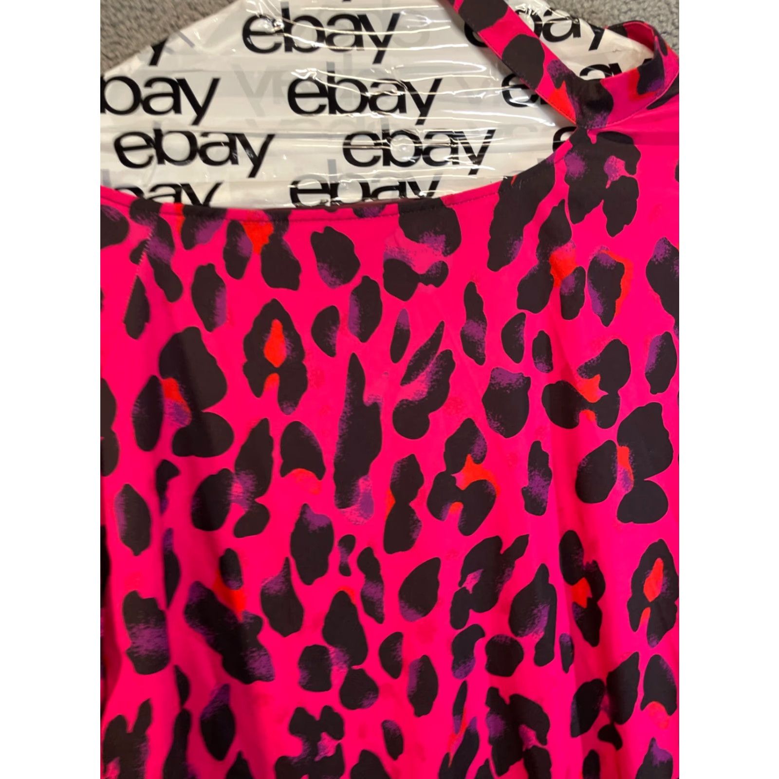 Shein SHEIN Curve Top Off the Shoulder Pink Dot Blouse 1XL Women Size XL / US 12-14 / IT 48-50 - 2 Thumbnail