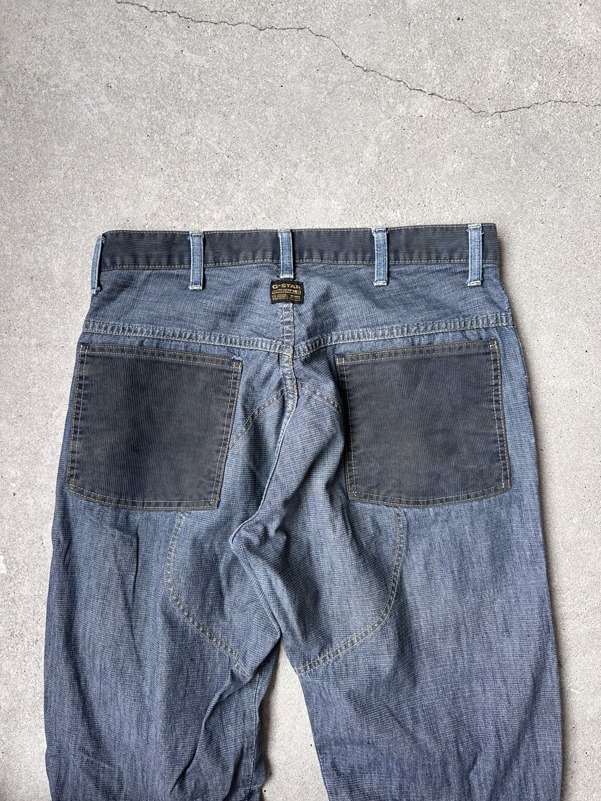 G-Star Vintage G-Star Raw Double Knee Stacked Jeans Size US 32 / EU 48 - 9 Thumbnail