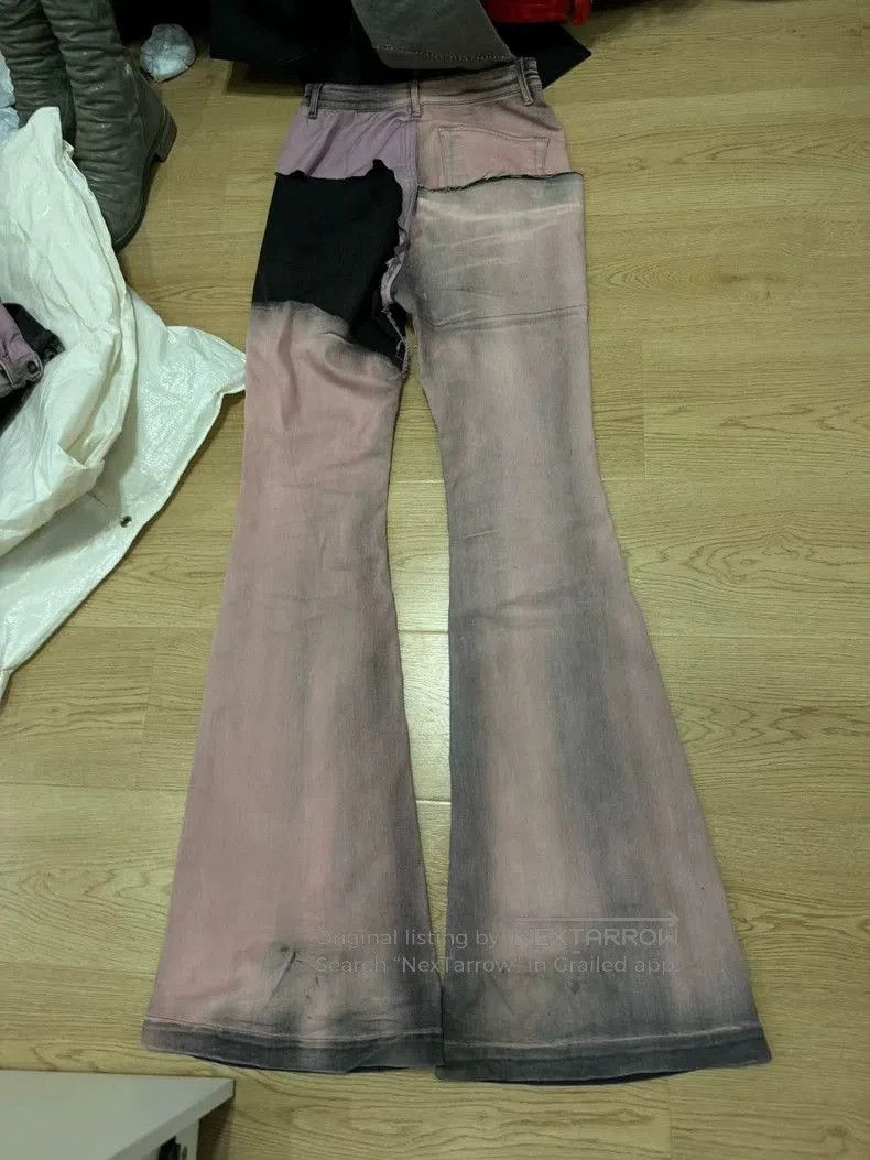 Rick Owens Rick Owens Pink stitching micro horn brushed wax jeans. Size US 32 / EU 48 - 2 Thumbnail