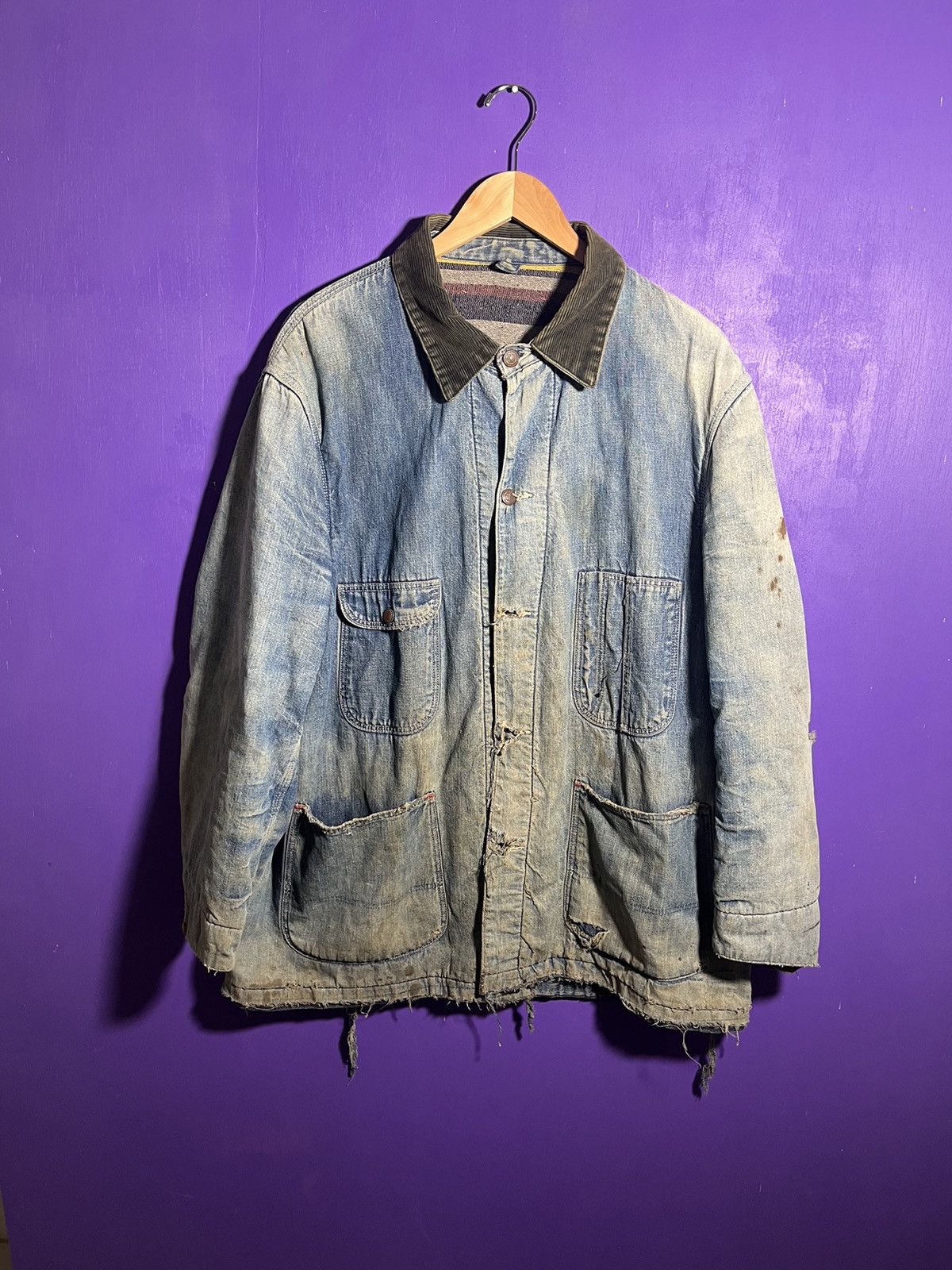 Vintage Vintage 50s Hercules blanket lined chore jacket Size US XL / EU 56 / 4 - 1 Thumbnail